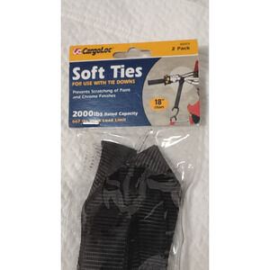 Cargo loc soft ties for tie downs
